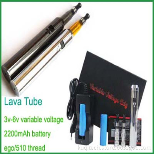 E-Cigarette Lava Tube with Variable Voltage Battery